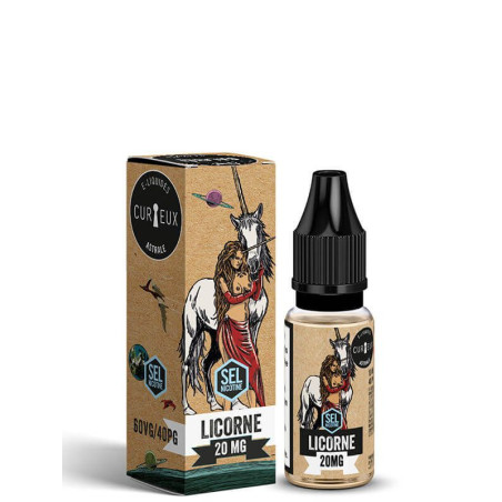 La Licorne - Curieux 10ml (Sel de nicotine)